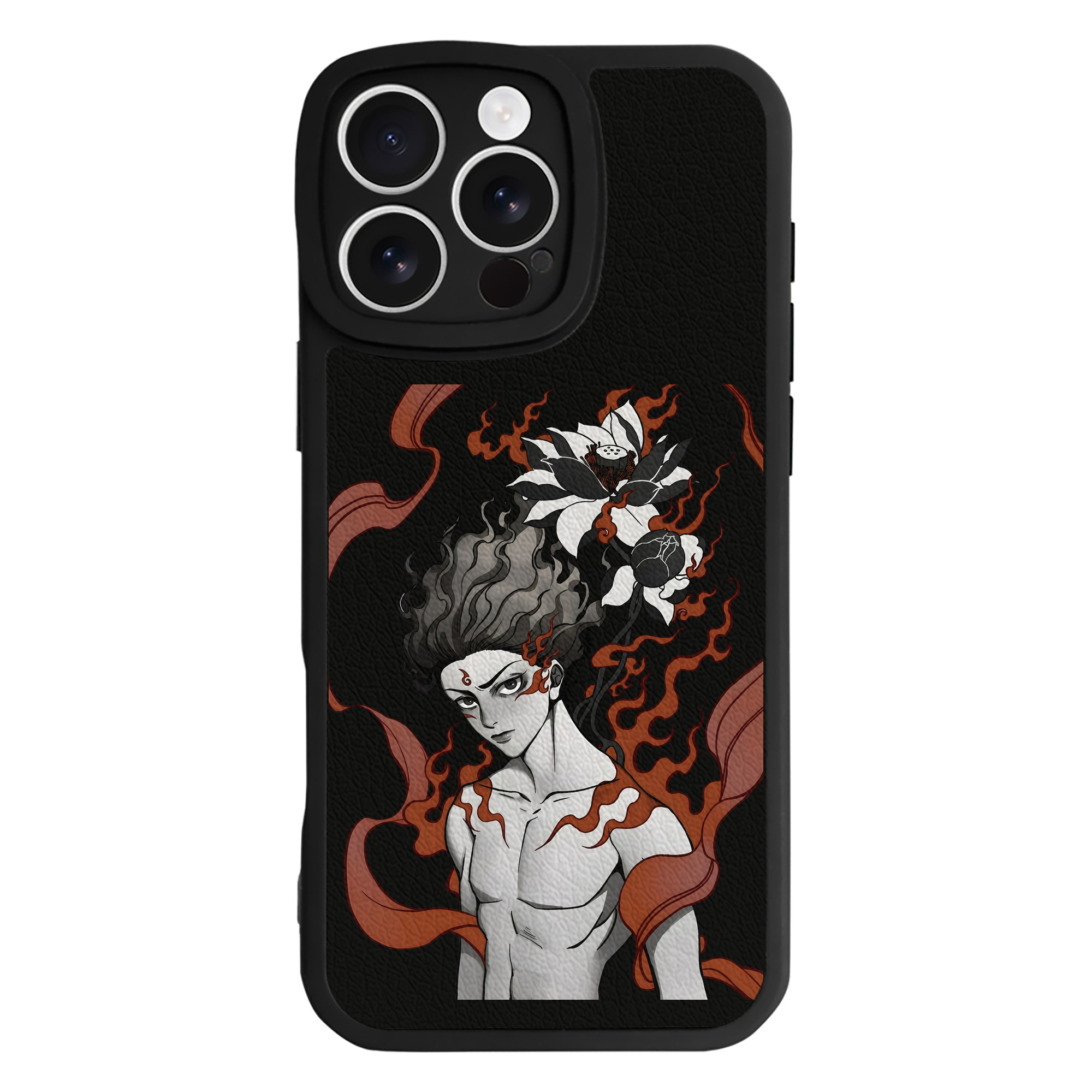 （画像用） Ne Zha 2 ナタ 魔童の大暴れ 【iPhone 16シリーズ対応】シリコンスマホケース（レザー調） 材質：シリコン